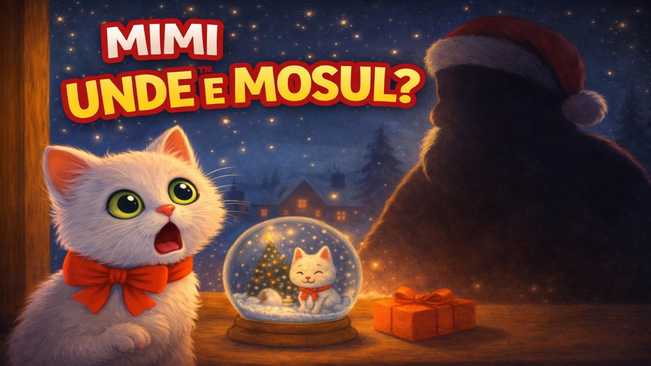 Pisicuța Mimi și Moș Crăciun 🎅 | Poveste de Crăciun pentru copii