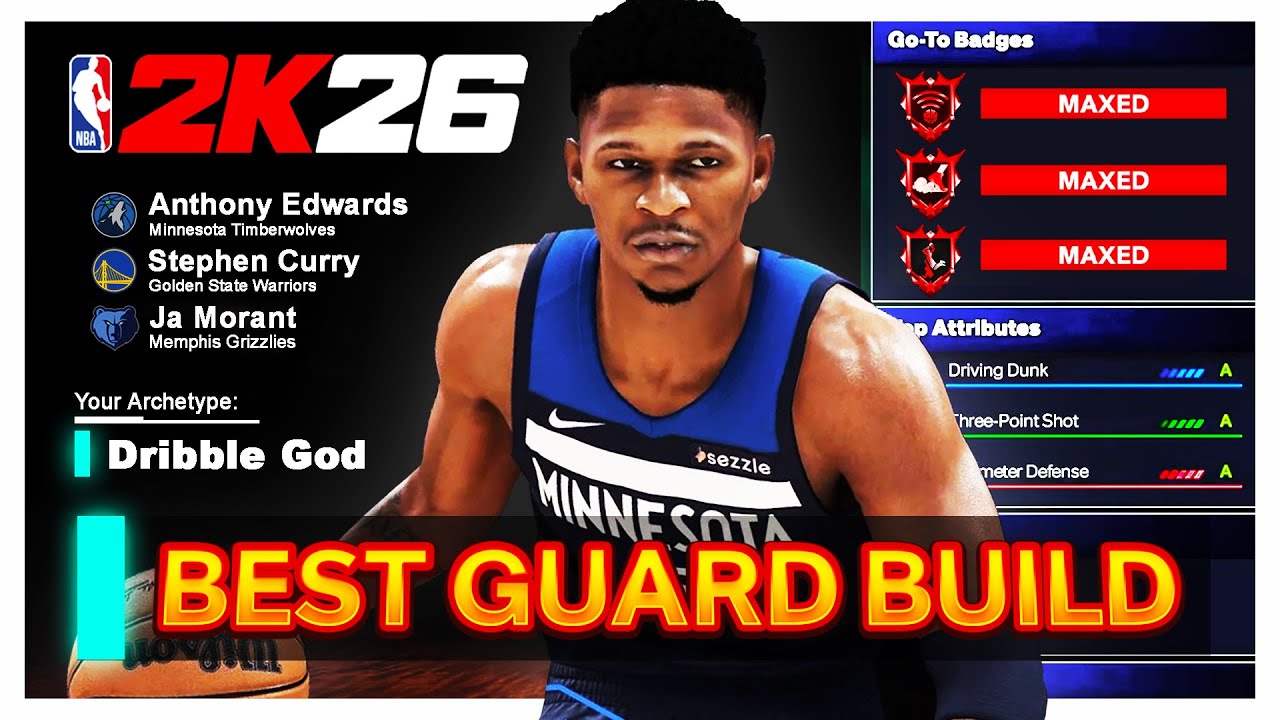 6&rsquo;4 GUARD BUILD Does EVERYTHING On 2K26! CONTACT DUNKS + ALL DRIBBLE MOVES + HOF SHOOTING NBA 2K26!