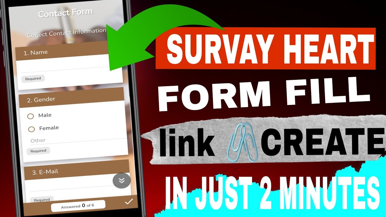 how to create survay heart link || form fill karne wali link kaise banaye || survay heart