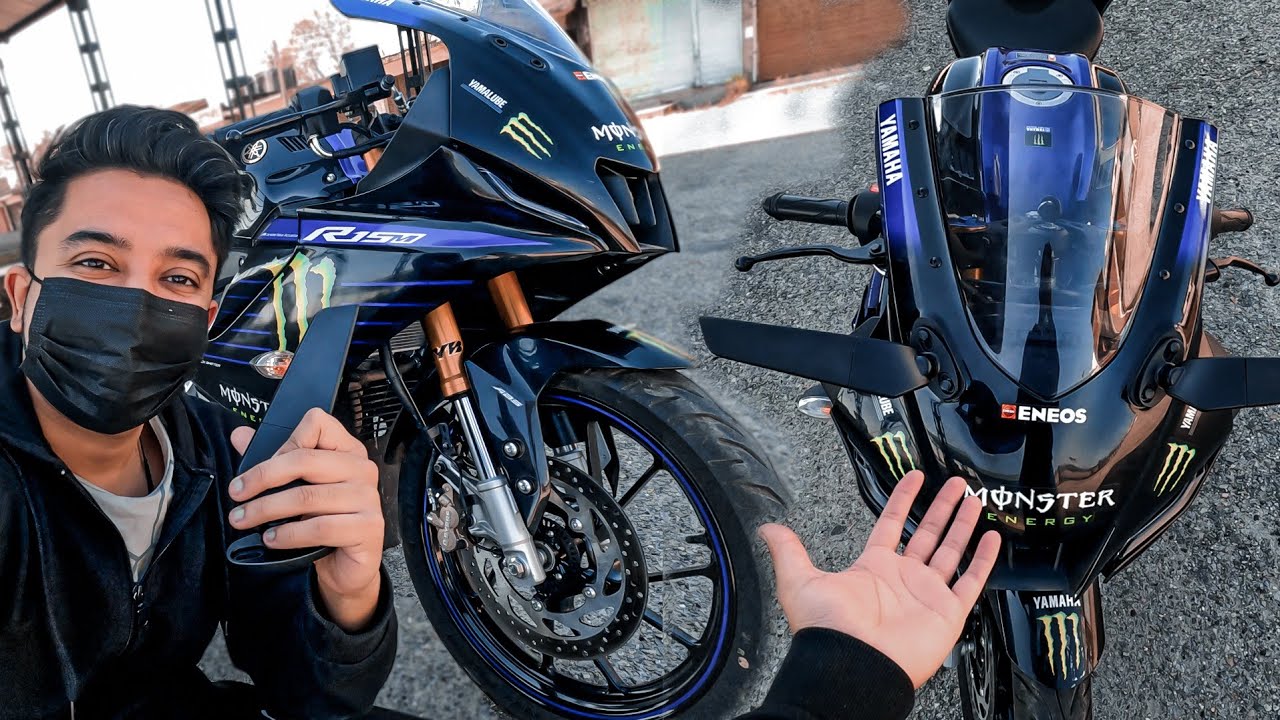 Yamaha R15 M  H2 Mirrors 🔥 R15 m modified.. This looks Awsome..