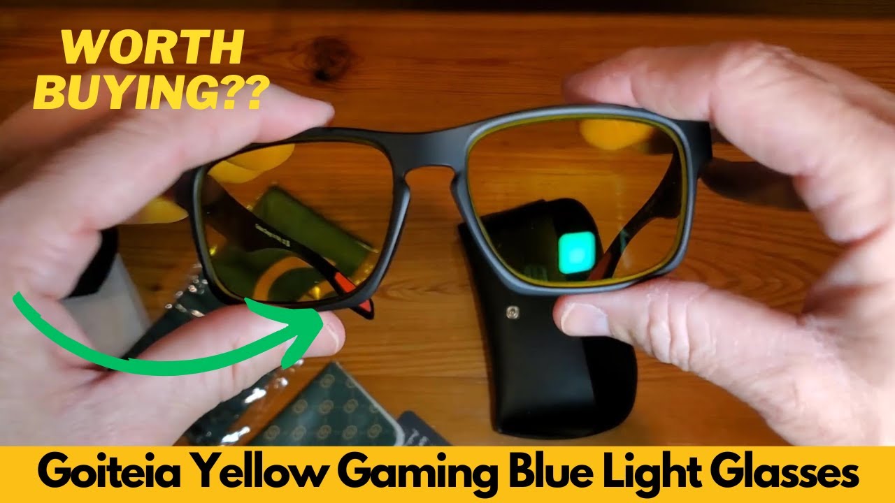 Goiteia Yellow Gaming Blue Light Glasses for Men, Computer Glasses for Long Hours - Worth Buying?