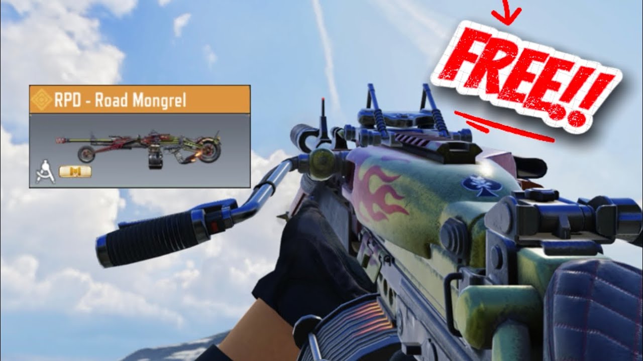 Using the Free Legendary RPD on COD Mobile!!