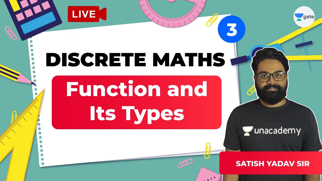Functions & Its Types | Lec 3 | Discrete Maths | GATE Computer Science