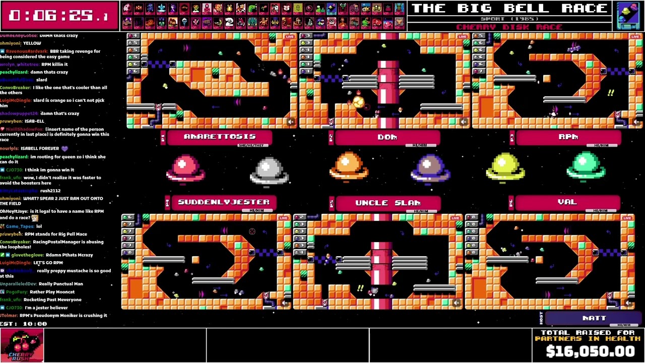THE BIG BELL RACE - 6-Way Grand Finale Race | UFO 50 Cherry Rush 2025