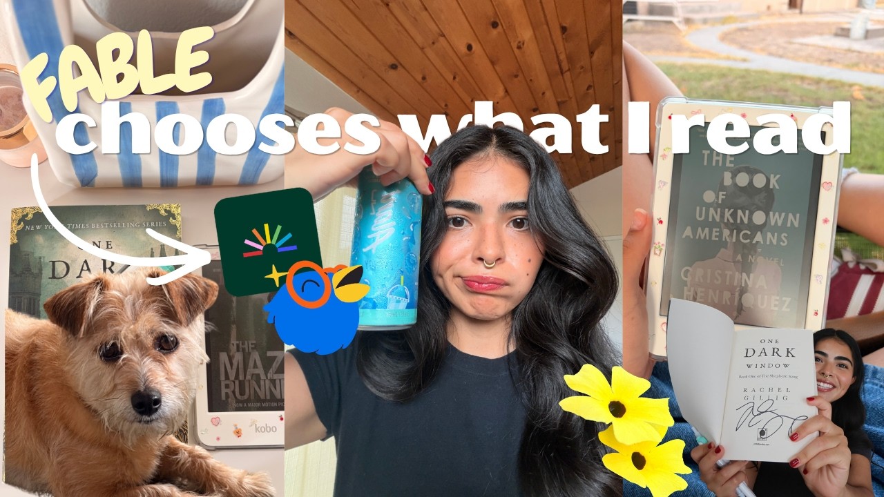 Scout chooses my reads for my end of summer reading vlog