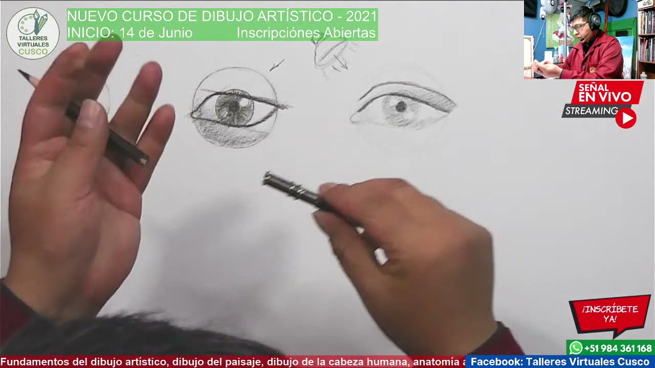 Cómo dibujar los ojos - Paso a paso - tALLERES aRTISTICOS cUSCO