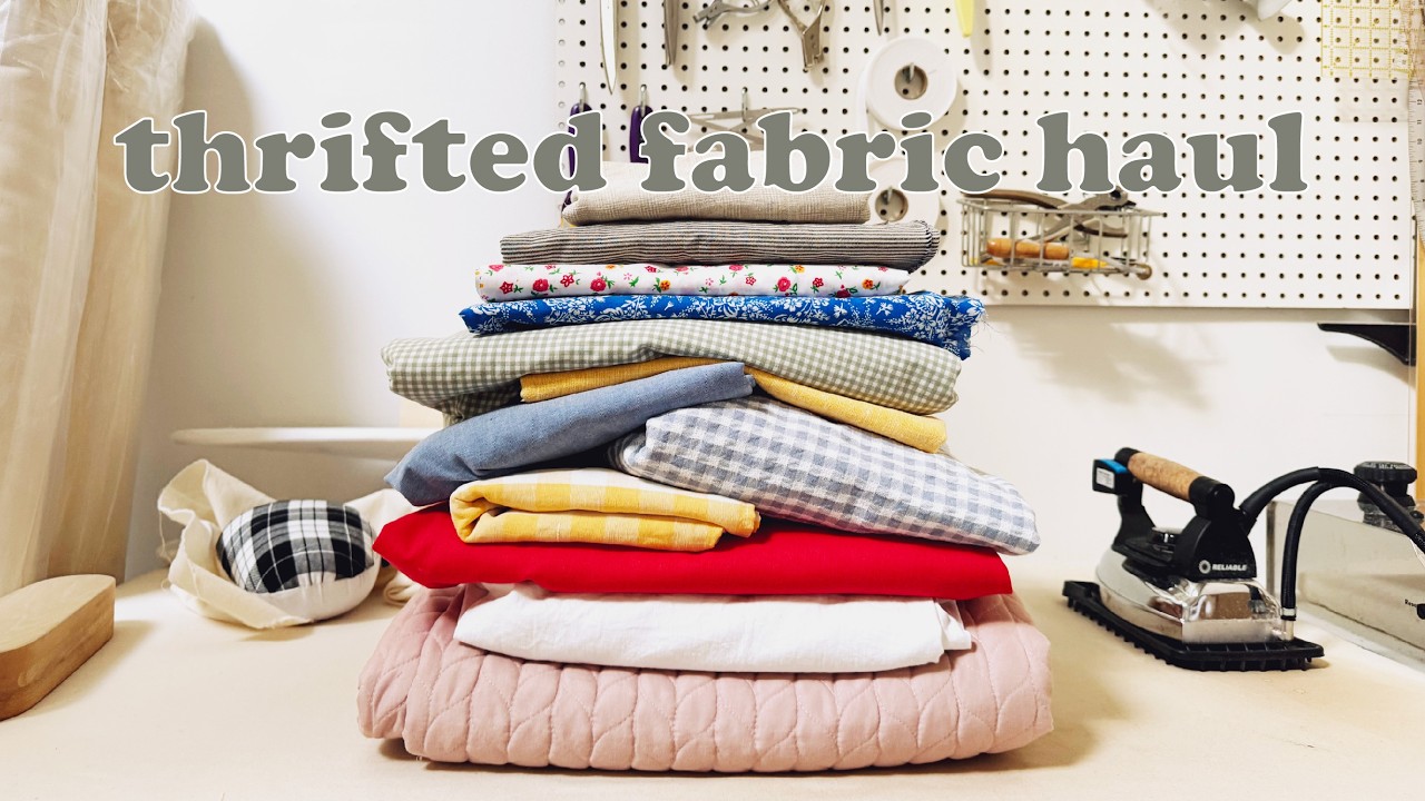 Thrifted Fabric Haul (12+ Fabrics I Thrifted and Sewing Patterns You Can Try!)