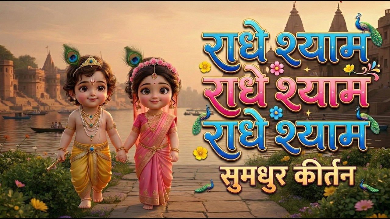 राधे श्याम राधे श्याम राधे श्याम 🦚 | सुमधुर कीर्तन | Kids Special 2026