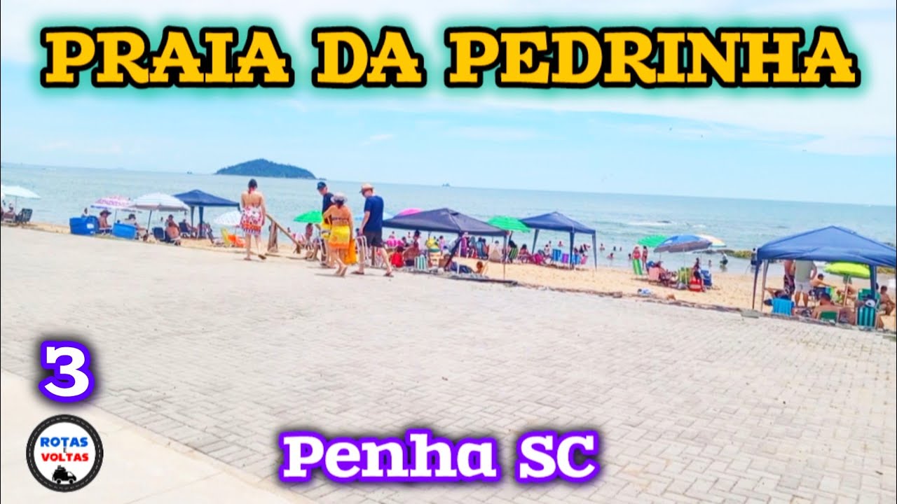Praia da pedrinha em Penha SC 