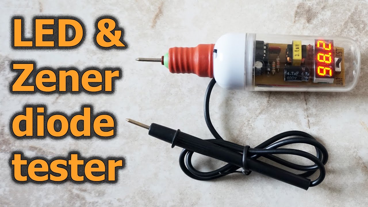 Акумуляторний тестер стабілітронів та світлодіодів. Схема на MC34063A. DIY LED & Zener diode tester