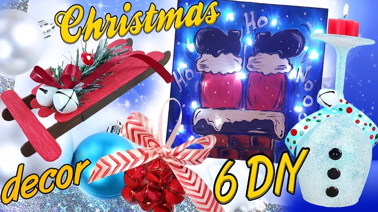 6 DIY Christmas decoration / HOW TO! Recycled recoration