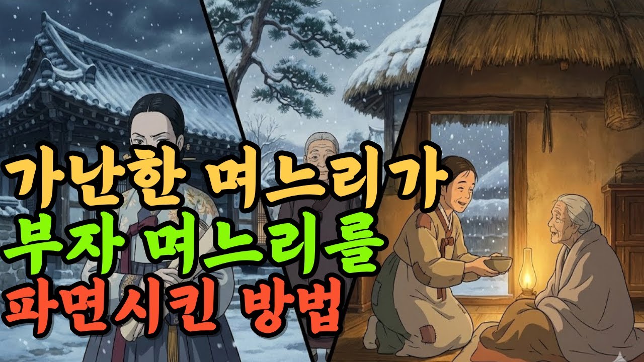 가난한 시어머니의 숨겨진 유산｜큰며느리 vs 막내며느리｜겨울밤 이야기｜한국민담｜오디오북 | 야담