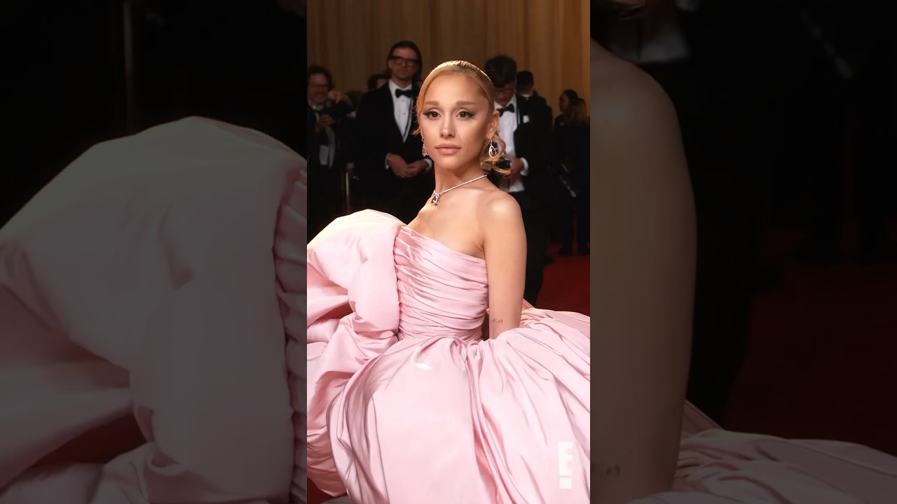 #ArianaGrande is giving Glinda IRL at the glambot. 🫧 #Oscars #shorts