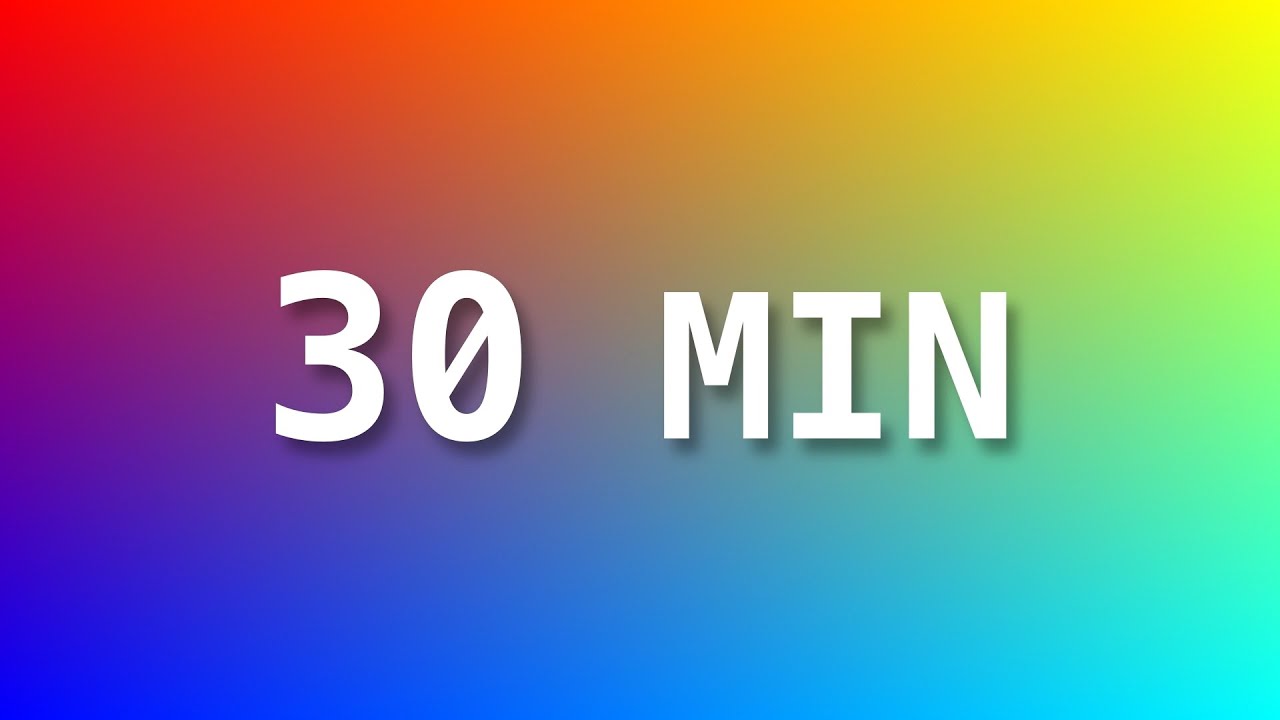 30 Min Focus Timer – No Music | Study