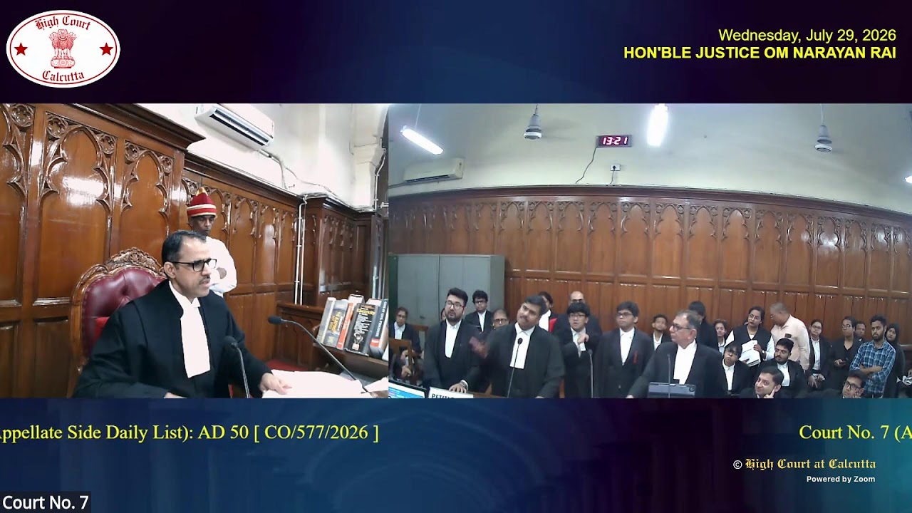 29 July 2026 | Court No. 7 | Live Streaming of the Court proceedings.