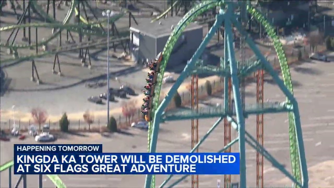 Kingda Ka roller coaster at Six Flags Great Adventure to be brought down by an implosion
