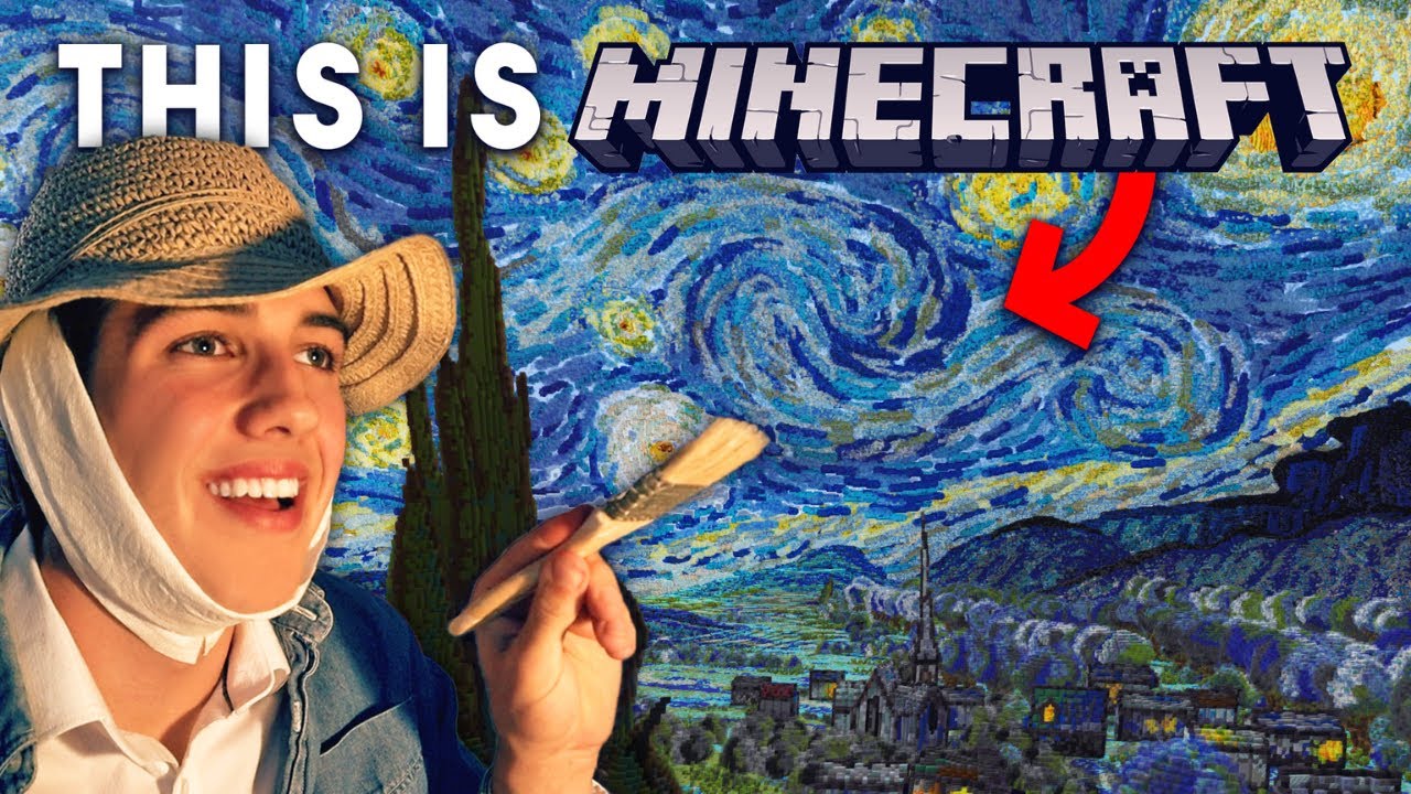 I Built Starry Night in Minecraft!