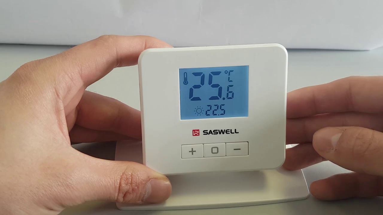 Thermostat Saswell SAS918WHB-0-RF