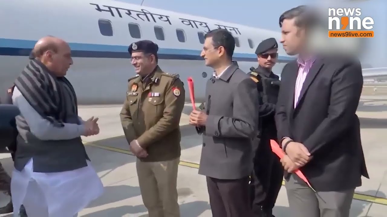 Rajnath Singh Arrives In Prayagraj For Maha Kumbh Mela 2025 | News9