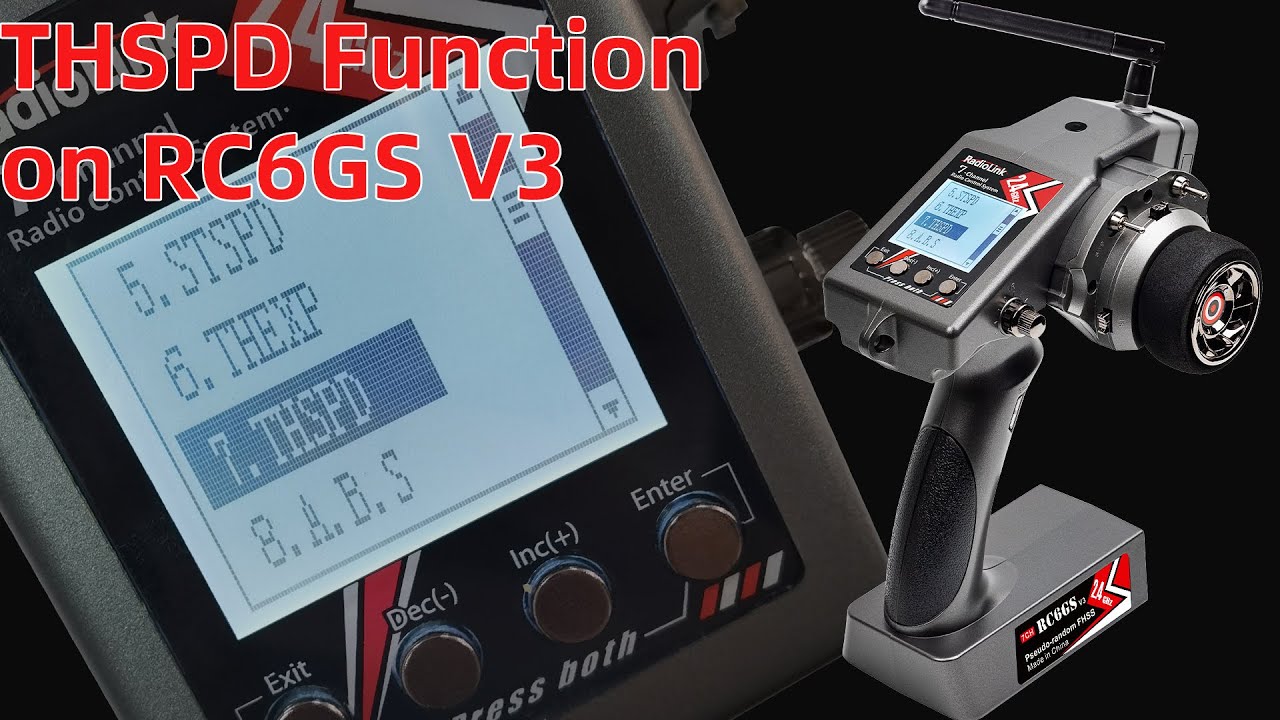 THSPD Throttle Delay Function on RC6GS V3/RC6GS V2/RC6GS/RC4GS V3/RC4GS V2/RC4GS