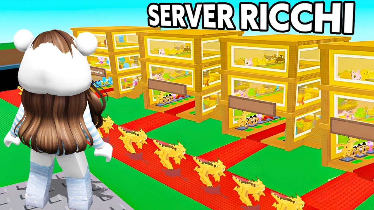 entro in un server di soli ricchi su steal a brainrot roblox.