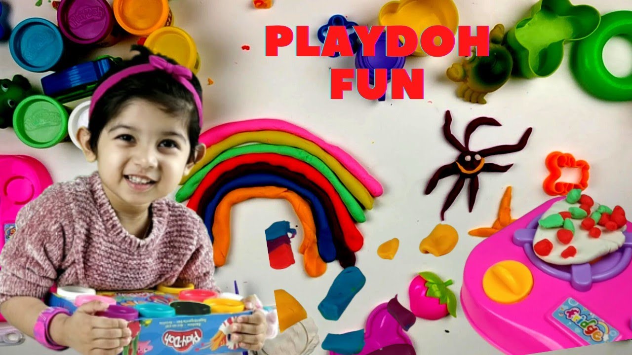 Play doh  rainbow 🌈 butterfly 🦋, helicopter 🚁 fun🎉||لعب قوس قزح دوه ، فراشة ، هليكوبتر ، متعة