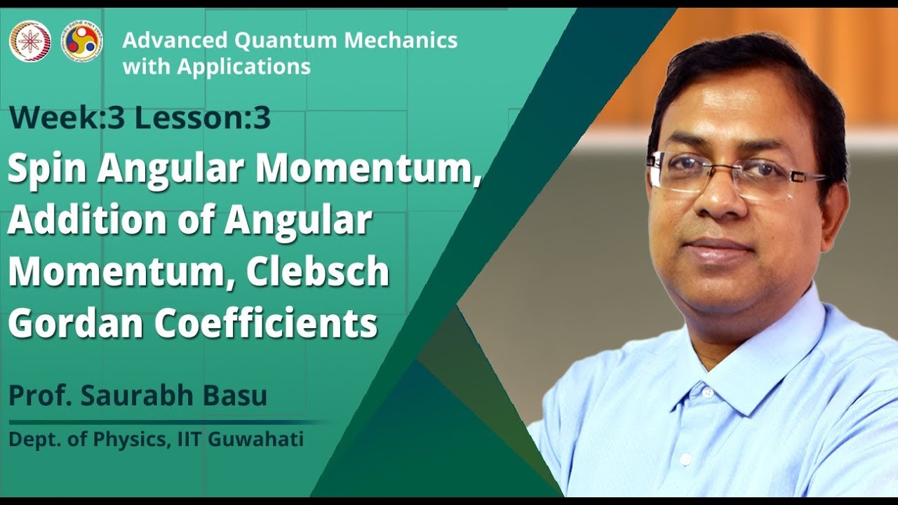Spin Angular Momentum, Addition of Angular Momentum, Clebsch gordan coefficients