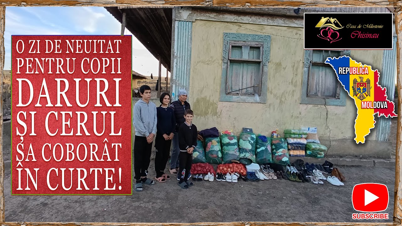 O zi de neuitat pentru copii, daruri și cerul  sa coborât în curte!