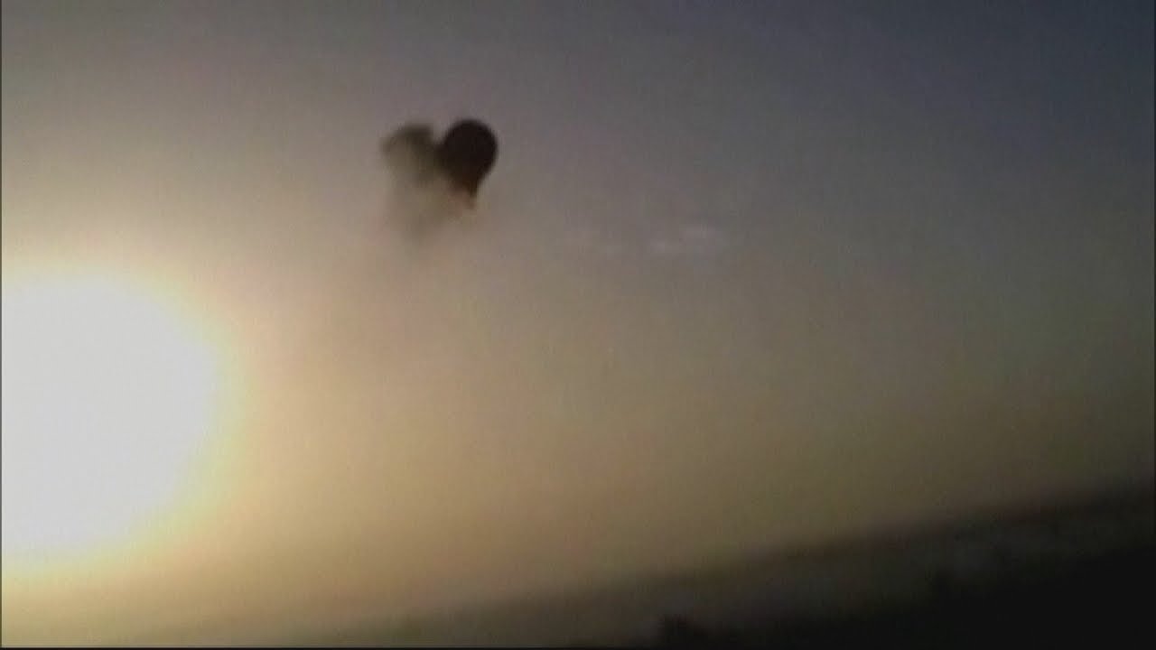Amateur video of Egypt hot air balloon crash