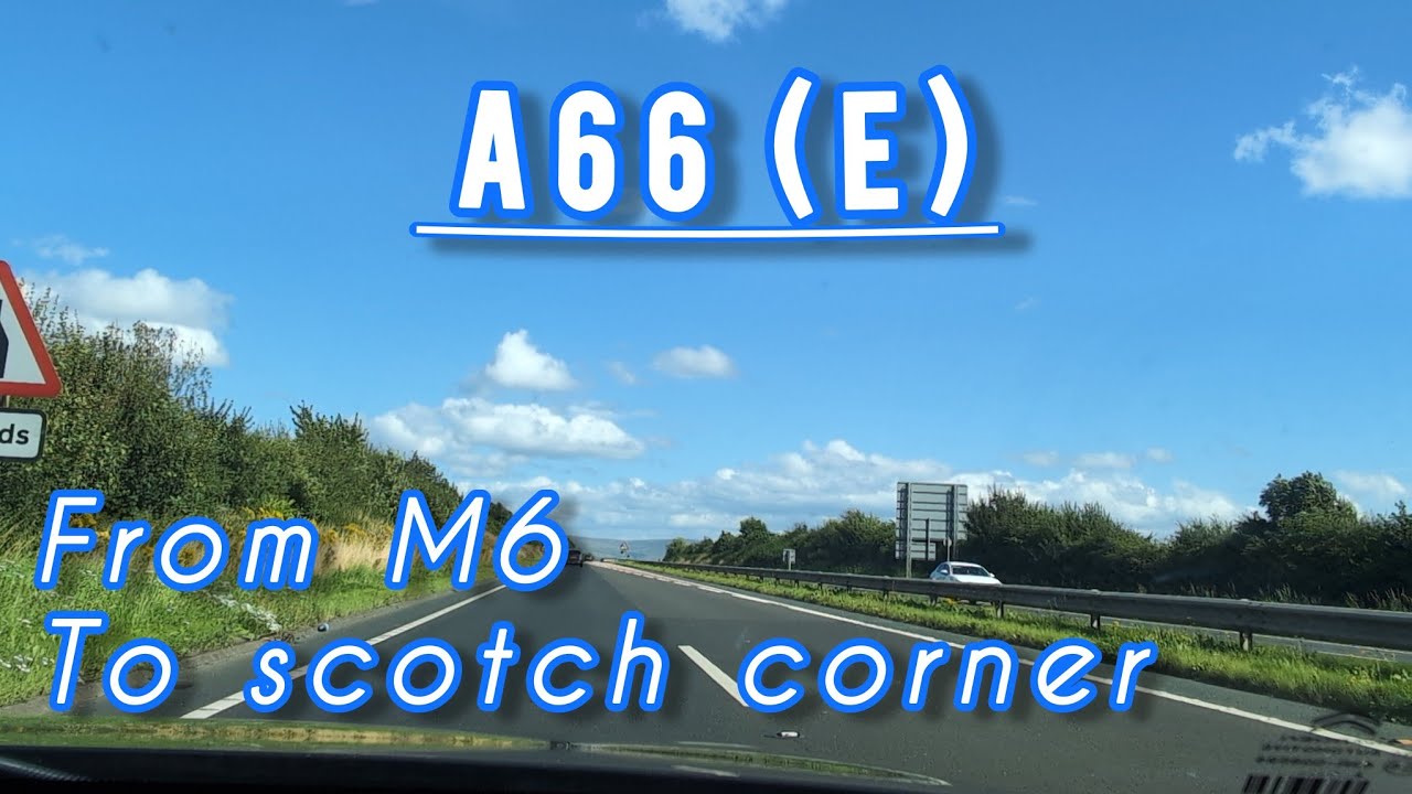 A66 (Eastbound) Driving from M6 to Scotch Corner Services in Richmond - UK - Citroen C4 Cactus