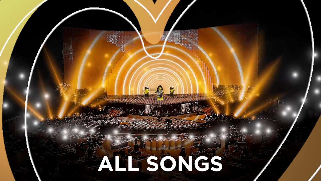 LEGO: Eurovision 2022 - All 40 Songs | #eurovision