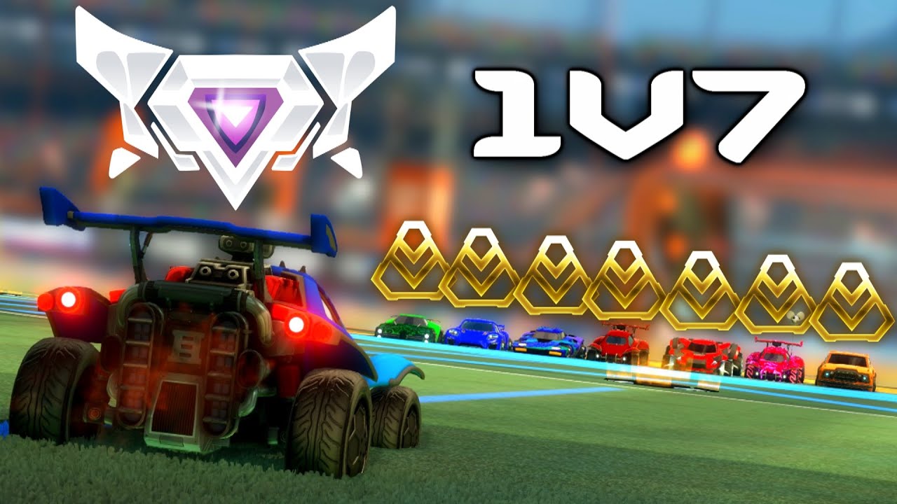 Desafiando 7 Ouros para jogarem contra mim no Rocket League...