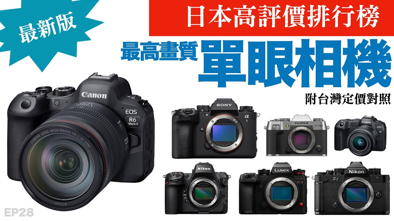 日本最高畫質單眼相機高評價排行榜12強｜2025年11月｜附台灣售價對照｜Kakaku｜器材控｜EP28