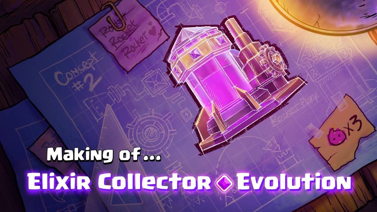 Making of Elixir Collector Evolution | Clash Royale