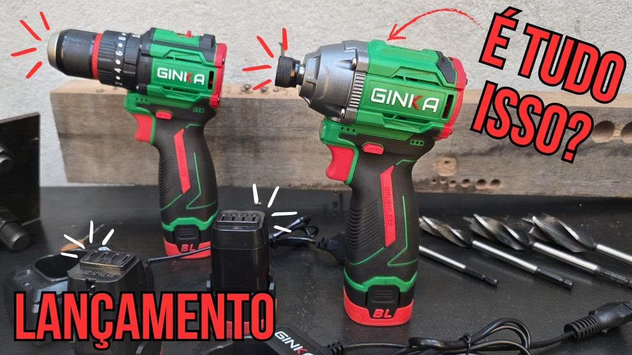 LANÇAMENTO: Parafusadeira de Impacto GINKA 16V 140Nm | Teste Completo, Vale a Pena? | F16