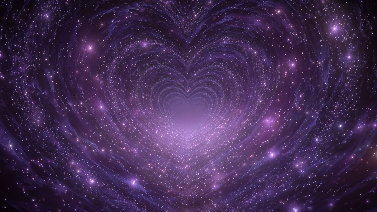 Interstellar Hearts Tunnel 4K (No Music) – 8 Hours Overnight Romantic Screensaver