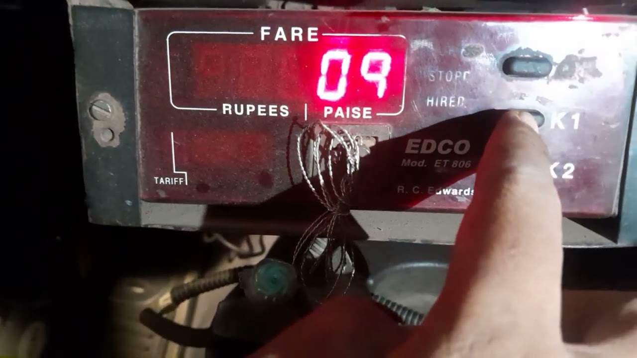 EDCO meter time setting Mumbai kali pili taxi