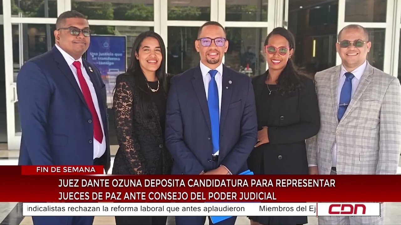 Juez Dante Ozuna deposita candidatura para representar jueces de paz en  Consejo del Poder Judicial