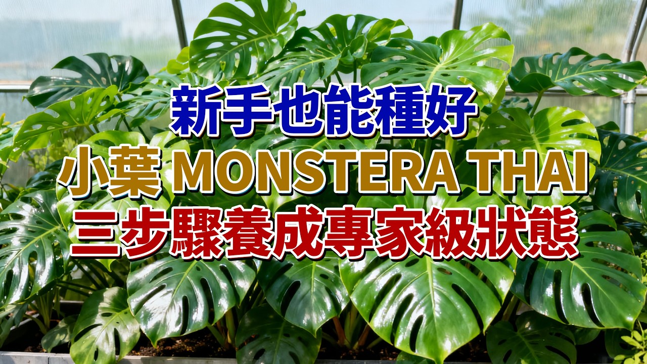 新手也能種好泰斑龜背芋(小葉 Monstera Thai)！三步驟養成專家級狀態！