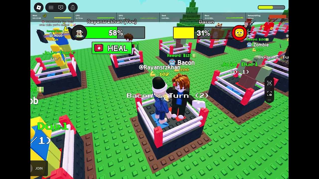 Slap Fights Roblox Game Played By Rayan And Hareem On 28 February 2026