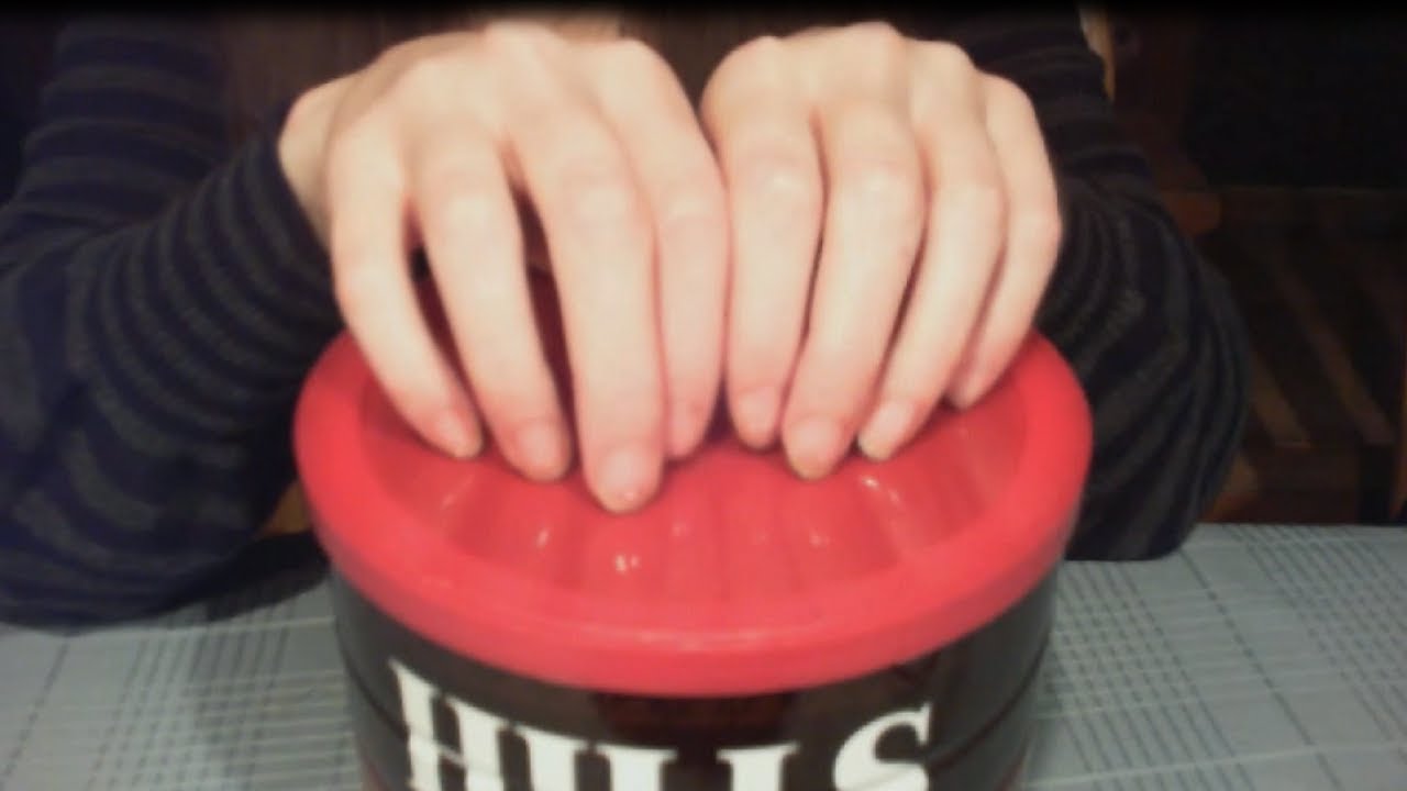 [ASMR] Tapping/Scratching on Tin/Plastic Coffee Cans