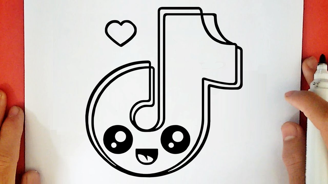 COME DISEGNARE IL LOGO DI TIK TOK KAWAII