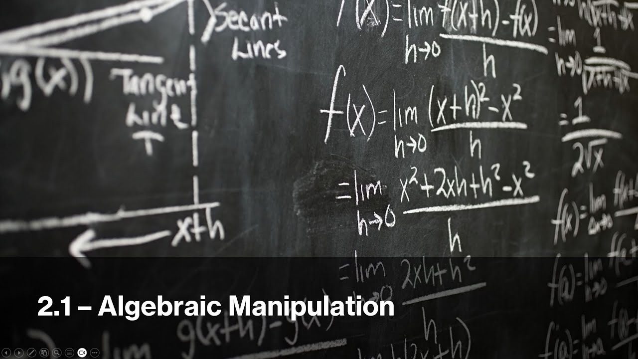 IGCSE Mathematics (2025) - Algebraic Manipulation