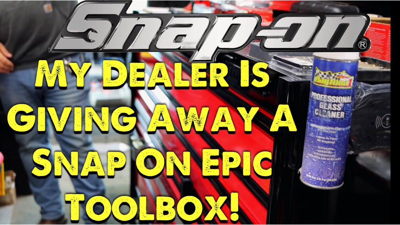 Snap On Epiq Toolbox Giveaway! My Dealer Is Giving Away A Brand New Snap On Epic Toolbox!