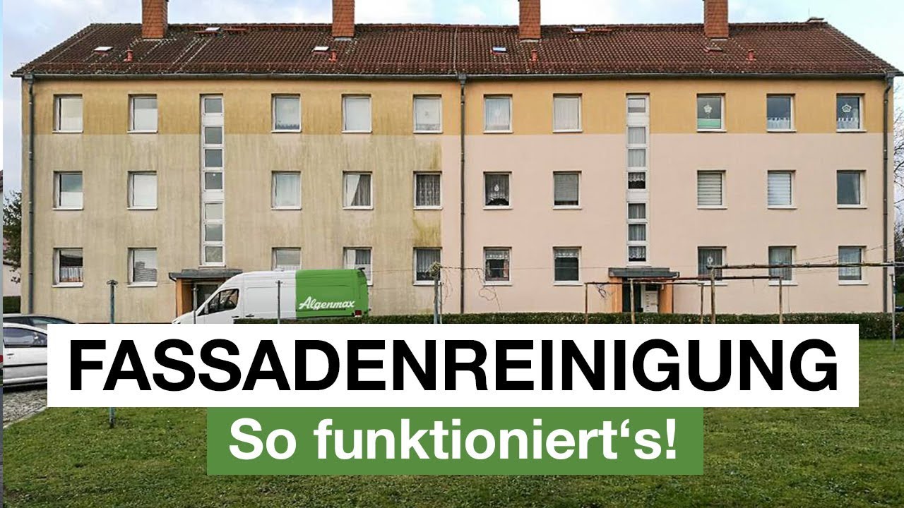 Fassadenreinigung von Algenmax® - So funktioniert's!