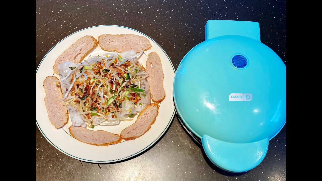 CÁCH ĐỔ BÁNH CUỐN BẰNG CHẢO ĐIỆN 8”, NHANH , GỌN VÀ RẤT NGON