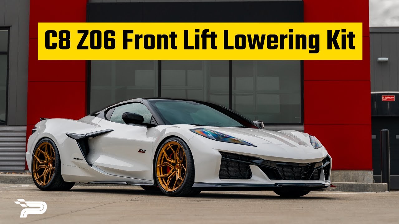 C8 Corvette Z06 Front Lift Lowering Collar Install!