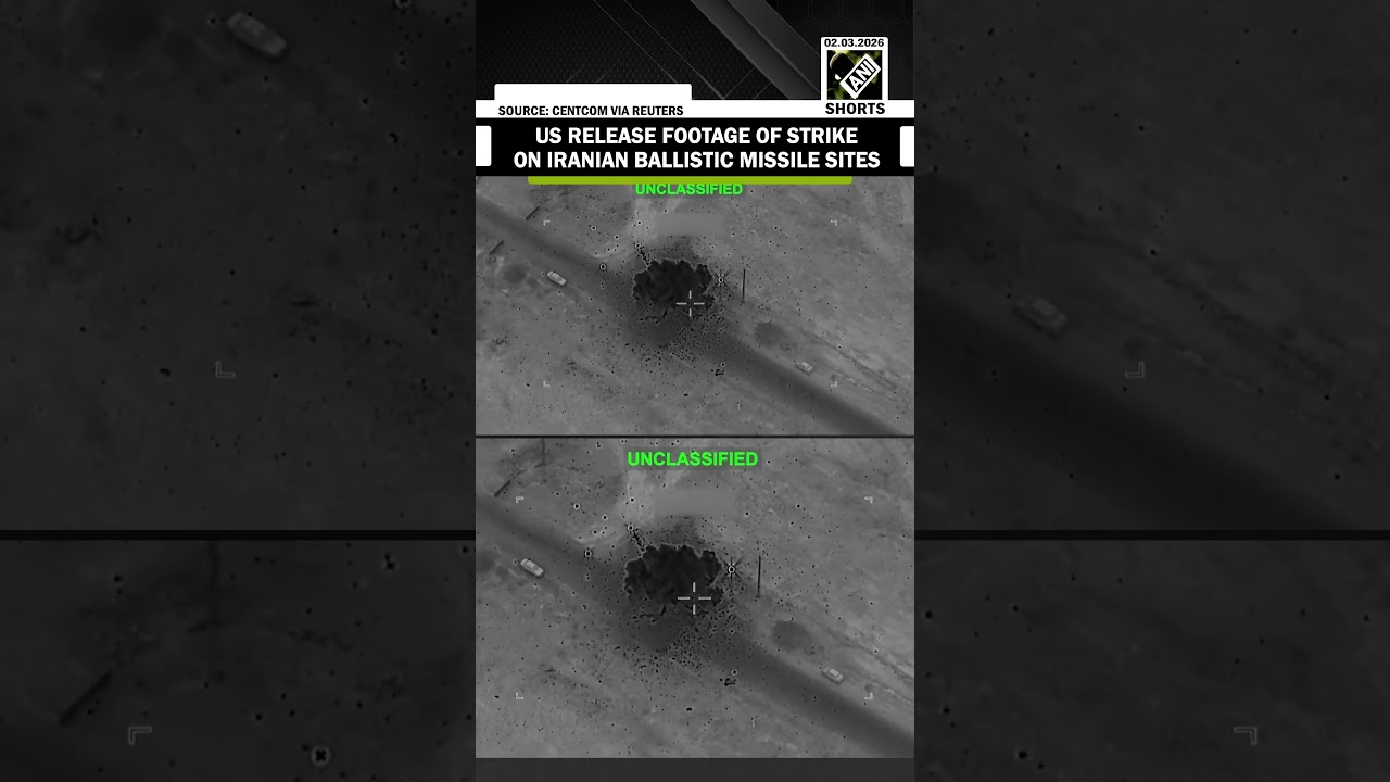 US military releases video of strikes on Iranian Ballistic missile sites