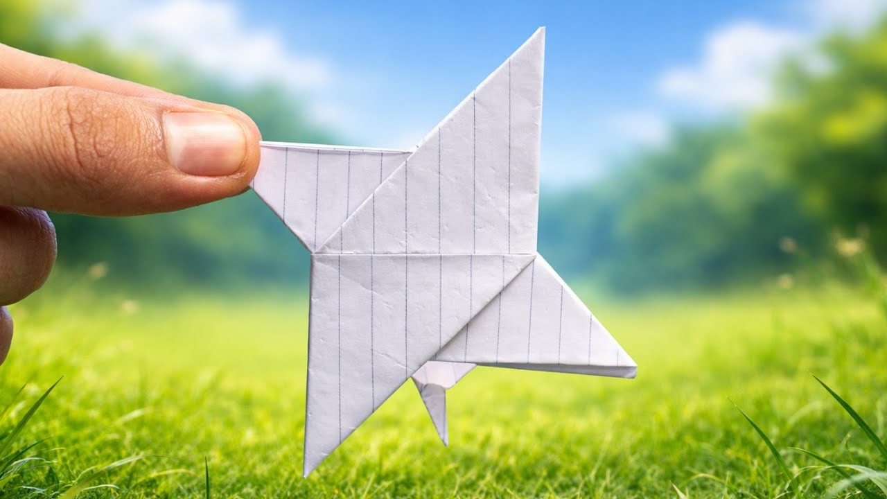 SHURIKEN KERTAS BUKU, cara membuat senjata ninja dari kertas