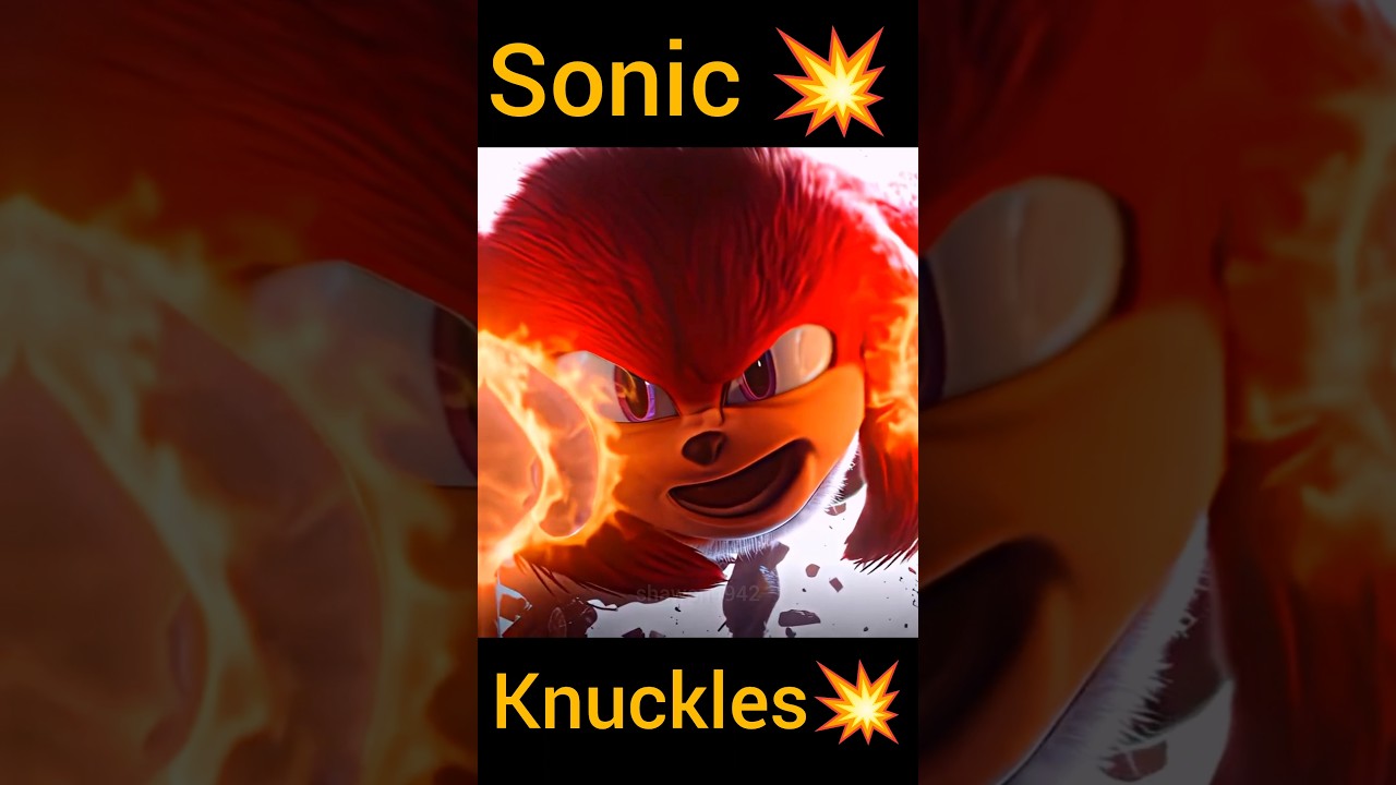 Knuckles vs Sonic: The Epic Final Battle | Sonic The Hedgehog 2-Movie Clip! #shorts #sonic #knuckles
